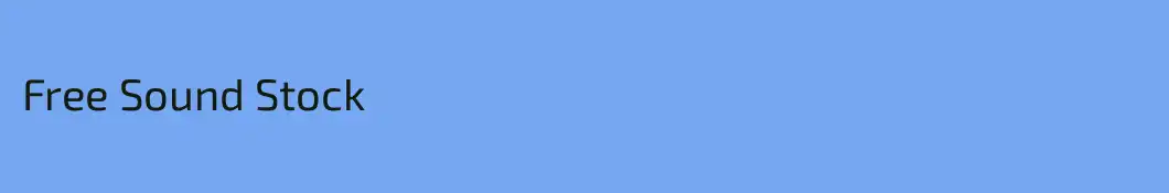 Free Sound Stock